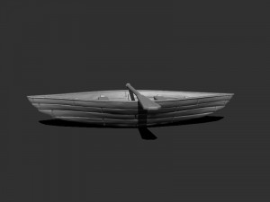 simple boat 01 3Dモデル