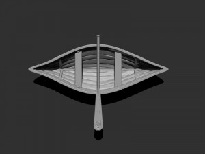 simple boat 01 3Dモデル