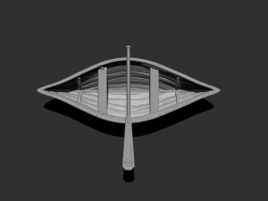 simple boat 01 3D Model