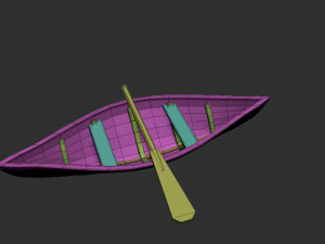 simple boat 01 3Dモデル