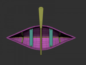 simple boat 01 3Dモデル