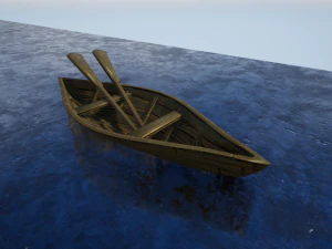 simple boat 01 3D Model