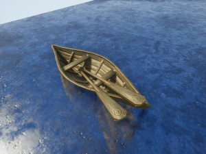 simple boat 01 3D Model