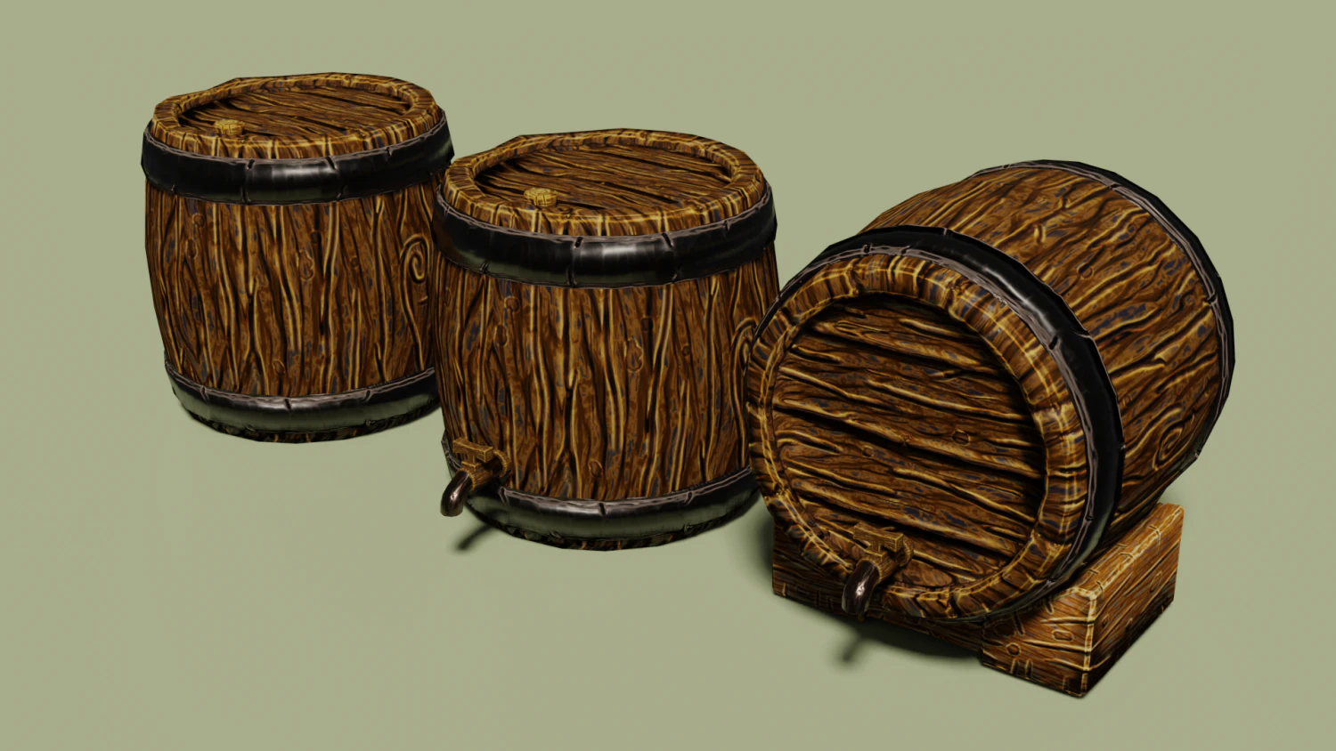 barrel 01 3D Model .c4d .max .obj .3ds .fbx .stl .blend 