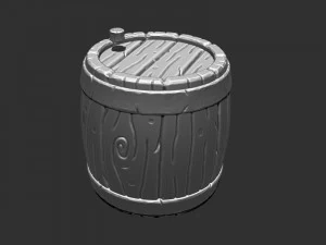 barrel 01 3D Model