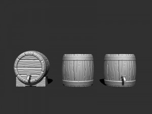 3d barrel for printing 3D प्रिंट मॉडल