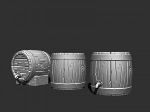 3d barrel for printing 3D प्रिंट मॉडल