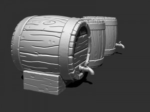 3d barrel for printing 3D प्रिंट मॉडल