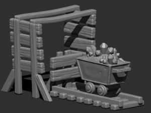3d printing mine props 3D 프린트 모델