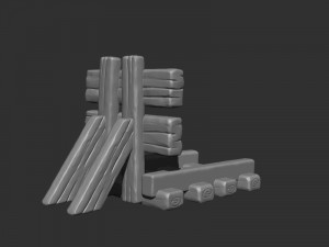 3d printing mine props 3D 프린트 모델