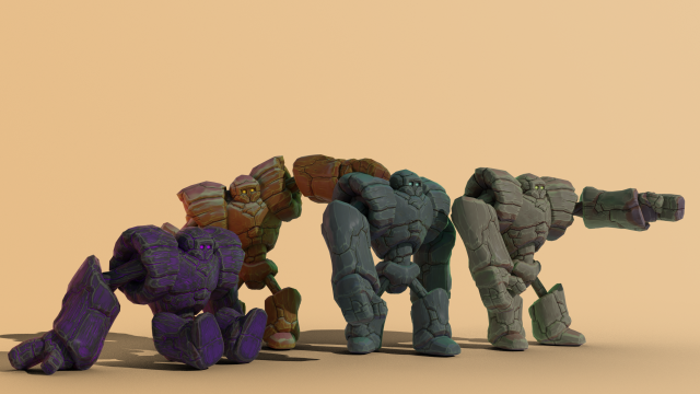 goly the golem 3D मॉडल .c4d .max .obj .3ds .fbx .stl .blend 