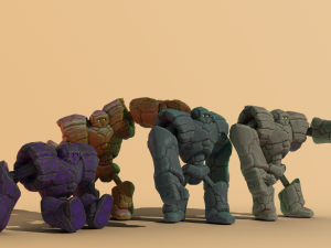 goly the golem Modelo 3D