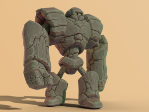 goly the golem 3D मॉडल