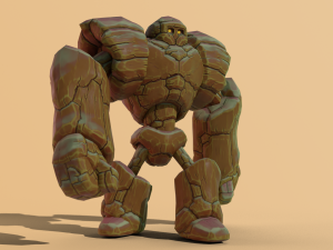 goly the golem 3D मॉडल