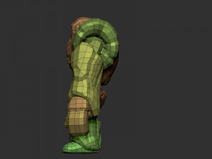 goly the golem 3D मॉडल