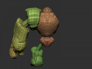 goly the golem 3D मॉडल