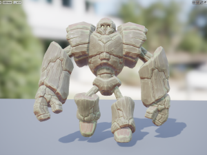 goly the golem 3D मॉडल