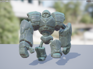 goly the golem 3D मॉडल