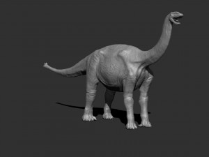 3d shunosaurus 3D Модель