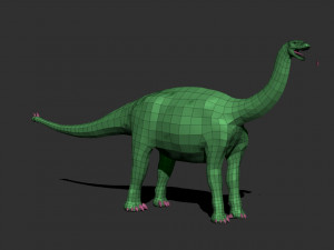 3d shunosaurus 3D Модель