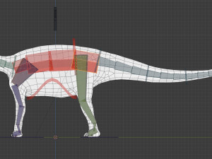 3d shunosaurus 3D Модель