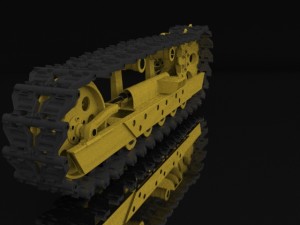 tracks for tractor 3D 模型