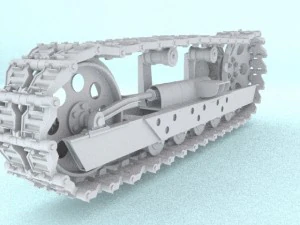 tracks for tractor 3D Model