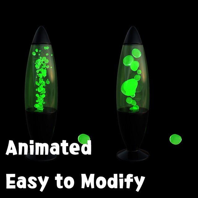 lava lamp Model 3D .c4d .max .obj .3ds .fbx .stl .blend 