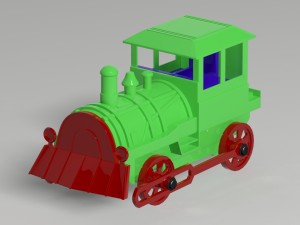 cartoon train toy thomas the tank engine 3D Model in Train 3DExport