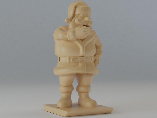 santa claus 3D Print Model .c4d .max .obj .3ds .fbx .stl .blend 