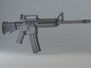 m4 carbine 3D Print Model