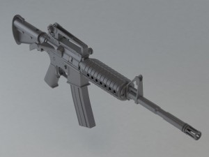 m4 carbine 3D Print Model