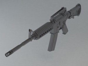 m4 carbine 3D Print Model