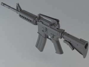 m4 carbine 3D Print Model
