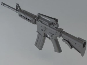karabinek m4 Model do druku 3D