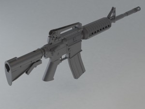 m4 carbine 3D Print Model