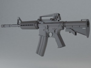 m4 carbine 3D Print Model