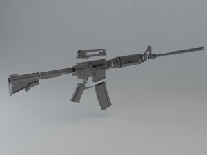 m4 carbine 3D Print Model
