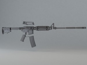 m4 carbine 3D Print Model
