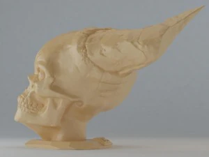 H&ouml;llensch&auml;del 3D Druckmodell