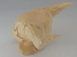 H&ouml;llensch&auml;del 3D Druckmodell