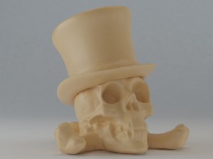 skull with hat 3D Print Model