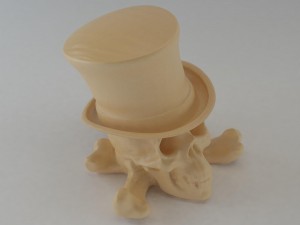 skull with hat 3Dプリントモデル