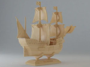 गैलियन त्रिनिदाद 3D प्रिंट मॉडल