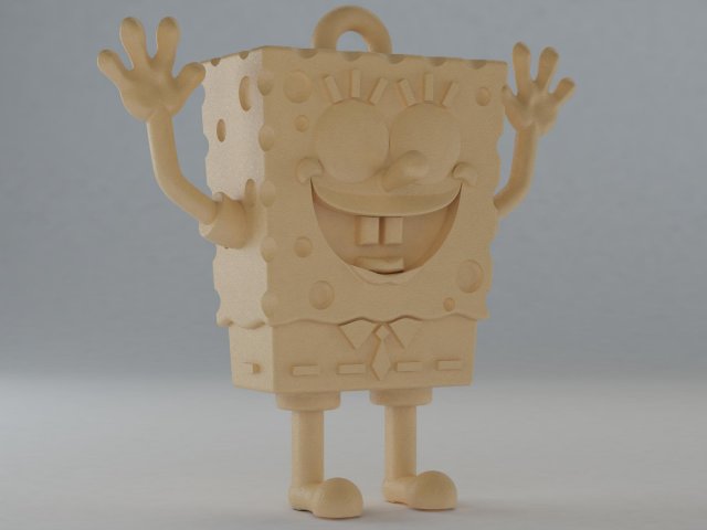 spongebob trinket Modelo de Impressão 3D .c4d .max .obj .3ds .fbx .stl .blend 