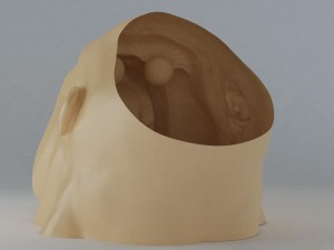 angry gorilla head 3D-Druckmodell
