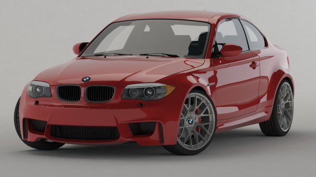 bmw 1 series m coupe 2011 3D Model .c4d .max .obj .3ds .fbx .stl .blend 