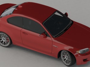 bmw 1 series m coupe 2011 3D Model