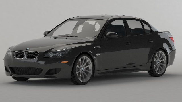 bmw m5 2009 3D Модель .c4d .max .obj .3ds .fbx .stl .blend 