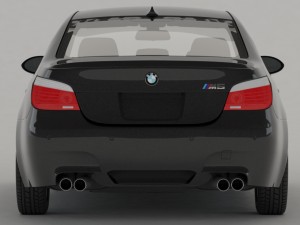 bmw m5 2009 3D Модель